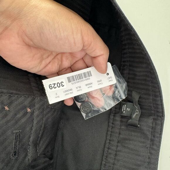 NEW J. Crew Wide Leg Flare Pant Stretch Twill Black Size 2 Frankie Chino Trouser - Picture 11 of 13